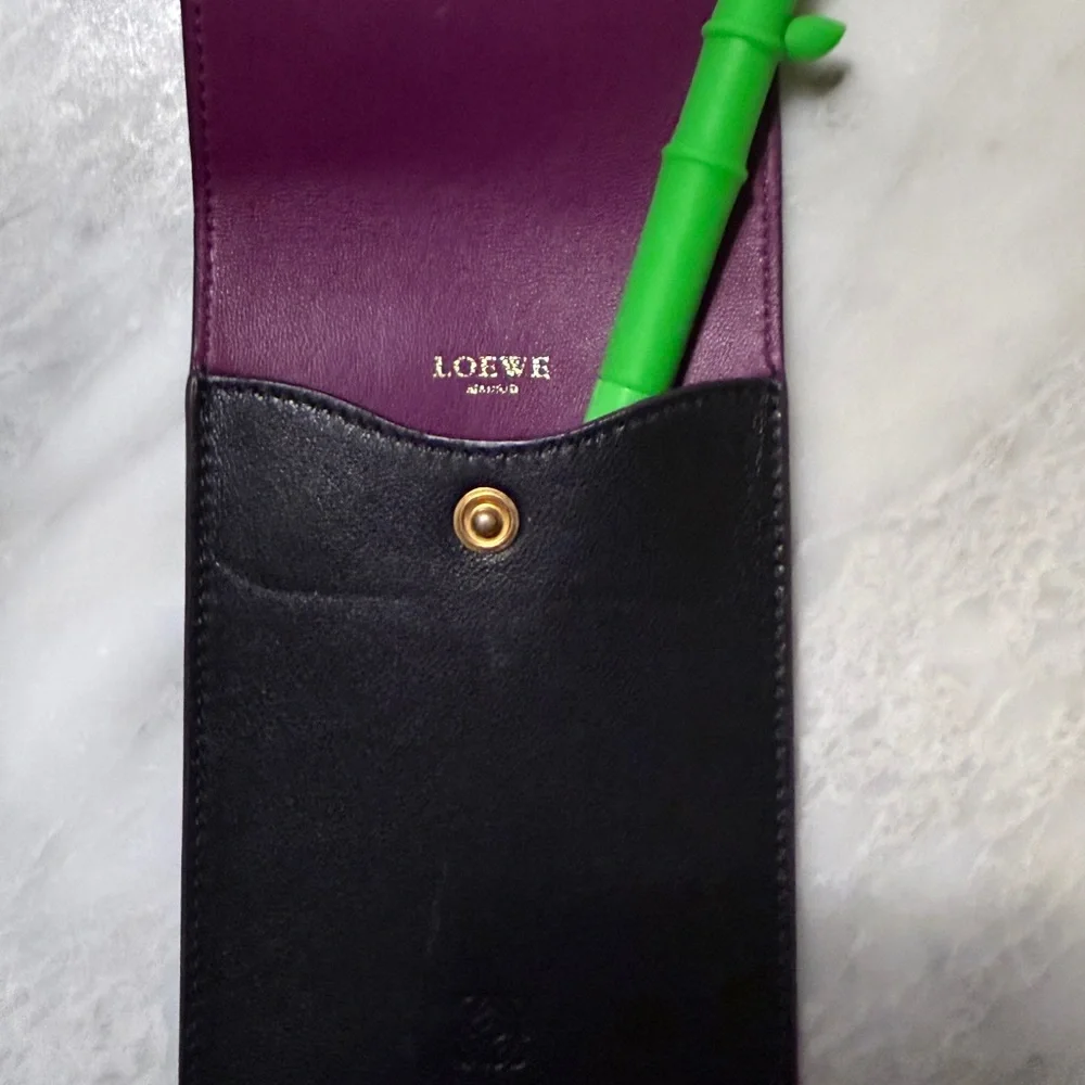 Vintage Loewe Black Leather iPod Holster